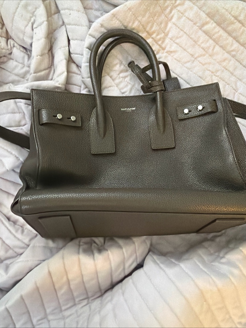 Saint Laurent Sac Du Jour Khaki